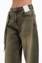 Women's Water Washed Balloon Fit Design Jeans with Detachable Tie Detail - 6