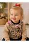 Love Heart Patterned Baby Girl Top and Bottom Two-Piece Pajama Set