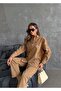 Women's Front Beaded Embroidered Denim Oversize Shirt - 5