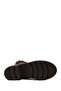 Women's Brown Zippered Thick Heeled Leather Boots Wf180025Df - 5