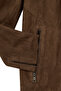 Ronaldo Men's Tan Zippered Suede Leather Jacket 26Wgd661410 - 7