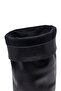 Women's Black Thin Heeled Leather Boots Af530006Dv - 8
