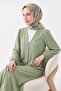Soft Scarf Flower Water Green