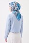 Soft Scarf Flower Sky Blue - 2