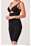 Ilkestor Black Women's Long Seamless Corset - 751 - (20109) Size XL