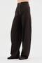Women's High Waist Trousers with Zipper Detail on the Front and Elastic Design on the Back