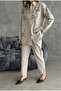 Women's Front Beaded Embroidered Denim Oversize Shirt - 6