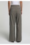 Regular Fit High Waist Wide Leg Women's Multicolor Trousers - 2
