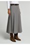 Midi Plaid Zippered Women's Multicolor Skirt - 4