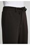 Regular Fit Mid Waist Straight Leg Men's Brown Trousers - 5