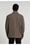 Regular Fit Zippered Men's Beige Jacket - 2