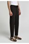Regular Fit Mid Waist Straight Leg Men's Brown Trousers - 4