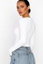 Women's White Camisole Blouse with Finger Detail and Long Sleeves - 3