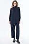 Pocket Detailed Relaxed Fit Suit Navy Blue - 2