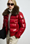Daısy Goose Down Women's Coat Dark Red