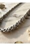 King Mesh Silver Color Steel Necklace - Thick Chain Model / Tarnish-Resistant Steel - 2