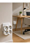 4-Outlet Socket Multiplier 2-Piece Set Wireless Wall-Mounted Socket Multiplier Adapter - 2