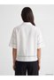 Two Mt Shop Quality Textured Lace Detailed Women's Shirt - 4