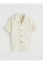 Lcw Kids Beige Resort Collar Boys' Shirt - 3