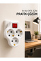 Wireless Socket Multiplier 3 Outlets Compact Wall Type Multiplexer with Switch