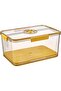 Vegetable and Fruit Storage Containers with Lids,Refrigerator Organizer Bins with Drain Tray and Air Vent,Stackable Food Freshness Keeper for Fridge and Freezer