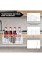 Transparent Acrylic Cutlery Holder with Handle, 4 Compartments - 6