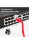 10PCS RJ45 Network Cable Lock with 1 Key, Black RJ45 Network Cable Lock Lockable Ethernet Cable,Supe - 4