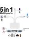 قارئ بطاقات ذاكرة 5 في 1، محول USB OTG وقارئ بطاقات SD لأجهزة آيفون/آيباد، USB C وUSB A - 6