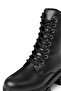 High Anti-Slip Sole, Zippered, Fur Inside, Waterproof Women's Boots, Black Silver - 6