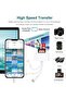 قارئ بطاقات SD لأجهزة iPhone/iPad، قارئ بطاقات ذاكرة عالمي 5 في 1 لبطاقات SD/TF/محركات أقراص USB، USB C/ - 4
