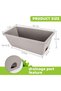 Window Box Planter,6 Pack Plastic Vegetable Flower Planters,Rectangle Planters Box with Drain - 3
