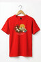 Unisex Vintage Mediterranean Aegean Themed Good Things Take Time Written Olive Branch Printed 100% Cotton Crew Neck Basic T-Shirt