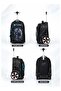 Kids Backpack, 3 set Rolling Backpacks For boys, Fashion Printed Trolley School Bags, Large Capacity Wheeled Luggage Bag, Kids' Water poof Backpack, Students Book Bag For School boys, Boys S - 4
