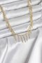 Brass Gold Color Fringed Model Women's Necklace - Ebj260905W46632