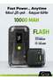 10000 mAh Flash Power Bank Portable Charger - Dual Device Charging, Qualcomm Quick Charge 3.0, Power Delivery PD Technology, Digital Display & LED Flashlight - Black