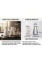 Arabic Calligraphy Insulated Carafe Set of 2, 1L Thermal Coffee and Tea Pots in White & Gold Finish, Double-Wall Stainless Steel Vacuum Flask, Secure Pouring Design for Hot & Cold Drinks - 2