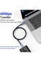 كابل USB 4 بطول 39.37 بوصة، يدعم عرض 8K بتردد 60 هرتز (7680 × 4320)، نقل بيانات بسرعة 40 جيجابت في الثانية، شحن بقوة 240 واط. - 3