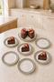 8-Piece Cake Serving Presentation Set for 6 People, 20 cm Plate and 26 cm Cake Pan