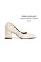 Stiletto Ten Skin Pointed Toe Covered Heel 6 cm Closed Shoes New Season - 2