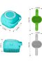 6PCS Dog Bath Brush & Dog Toothbrush | Adjustable Handle Shampoo Brush & Scrubber for Short - 6