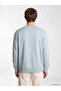 Özmarka New Season Blue Crew Neck Men's Thick Sweatshirt - 4