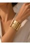 Gold Thick Cuff Bracelet