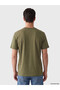 Vizyon New Season Khaki Regular Fit Thin Fabric T-Shirt /03 - 3
