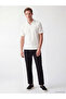 Vizyon New Season White Polo Collar Men's T-Shirt - 2