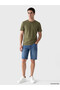 Vizyon New Season Khaki Regular Fit Thin Fabric T-Shirt /03 - 2