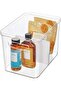 IDESIGN RPET CRISP DIVIDED BIN 8 X 12 X 8 CLEAR/MATTE WHITE - 6