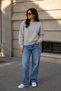 Women's 3 Thread Fabric Soft Cotton Inside Gray Sweat