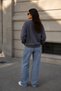 Women's 3 Thread Fabric Soft Cotton Inside Smoked Sweatshirt - 5