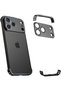 جراب EVCASOY بدون إطار لهاتف iPhone 17 Pro Max، تصميم معدني من الألومنيوم بدون حواف، نحيف وخفيف الوزن
