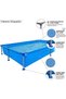 بركة سباحة مستطيلة الشكل من بلوڤيرا، زرقاء، بلاستيكية، 228 × 159 × 42 سم - 3